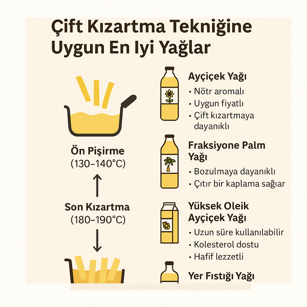 Amsterdam Usulü Patates Kızartması İçin: Hollanda Agria ve Çift Kızartma Tekniğine En Uygun Yağlar